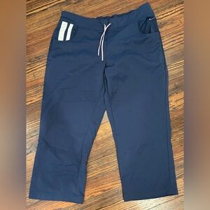 Nike Wide Leg Logo Track Vintage Cropped Gym Pants 56323 Sz Women Large